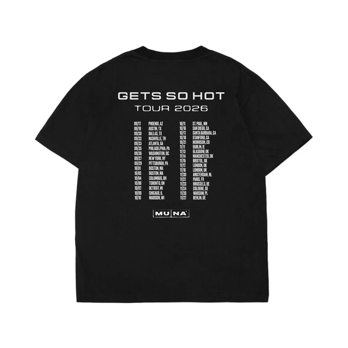 It Get’s So Hot Tour Tee