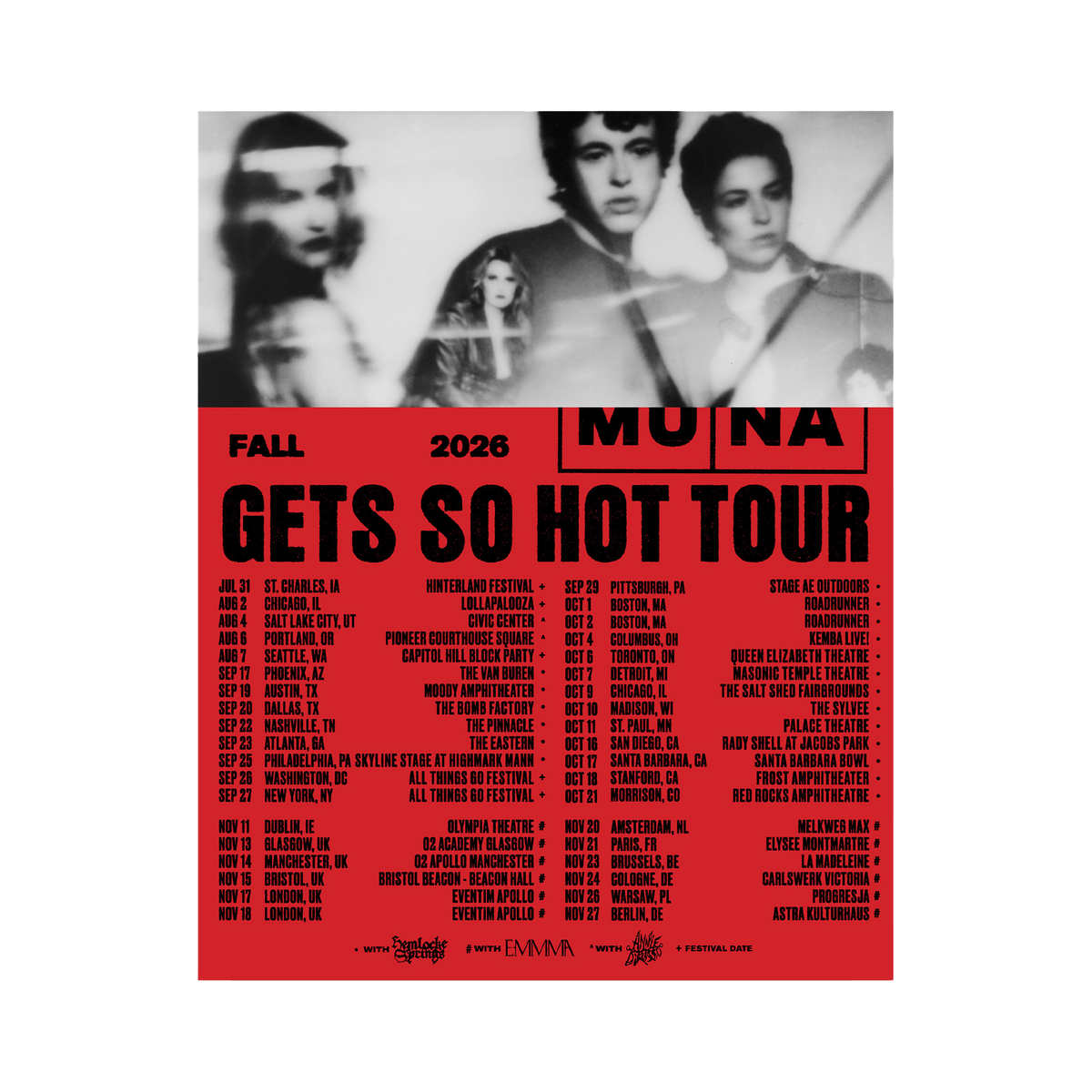 It Get’s So Hot Tour Poster