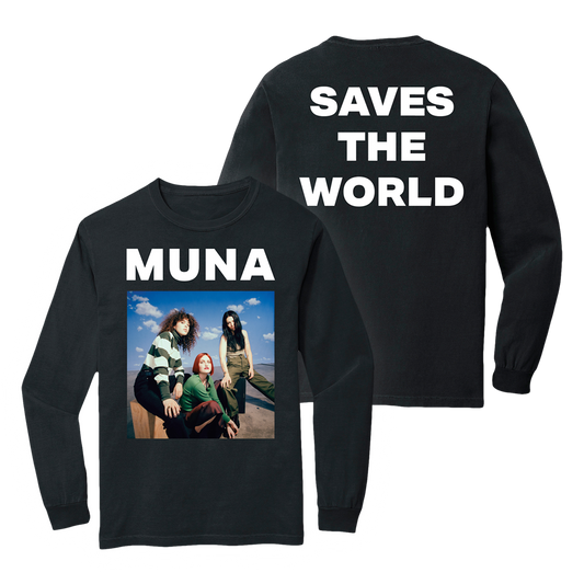 Saves the World Black Long Sleeve