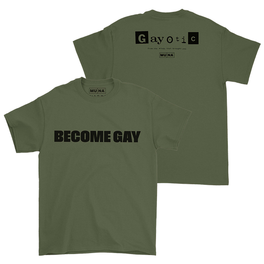 Gayotic Army Green Tee