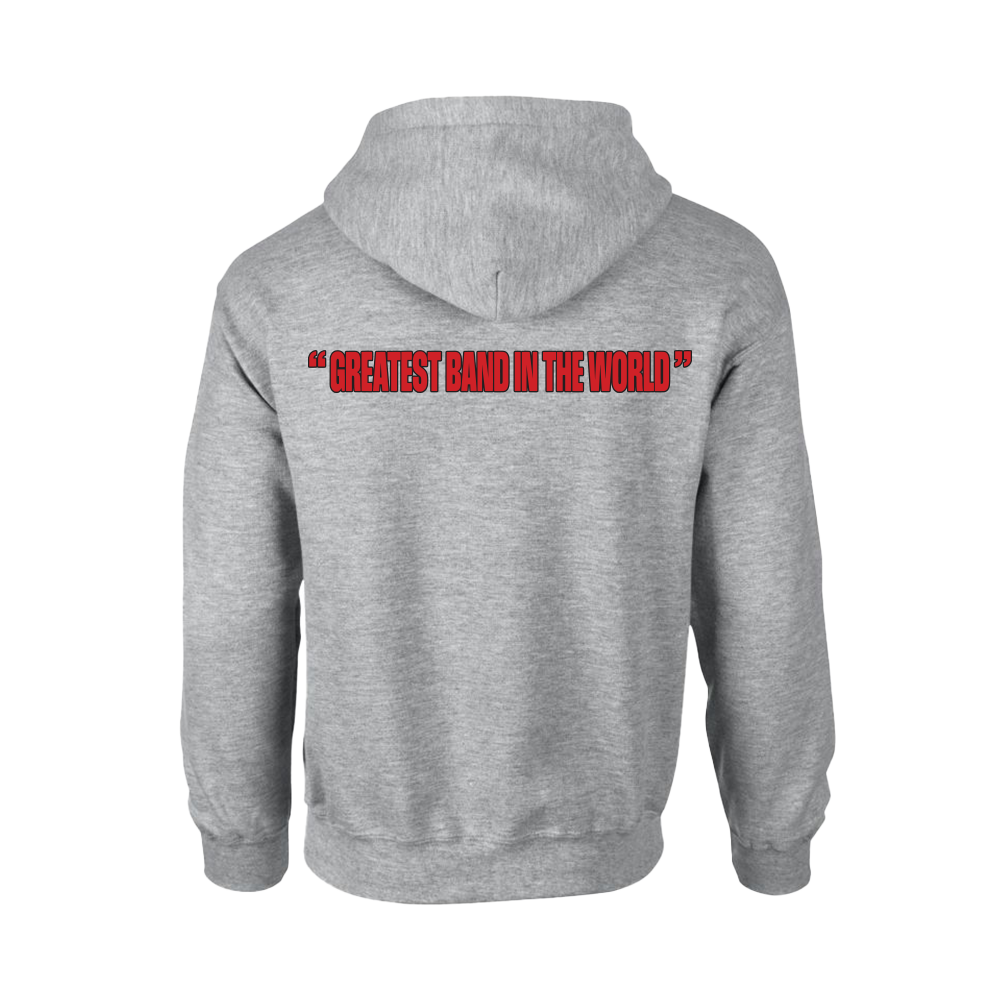 GBITW Red Logo Grey Gym Hoodie